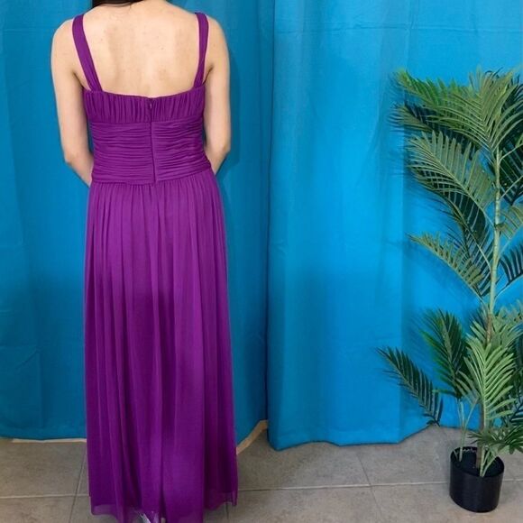 JS Collections purple magenta like gown long formal dress - Picture 3 of 5